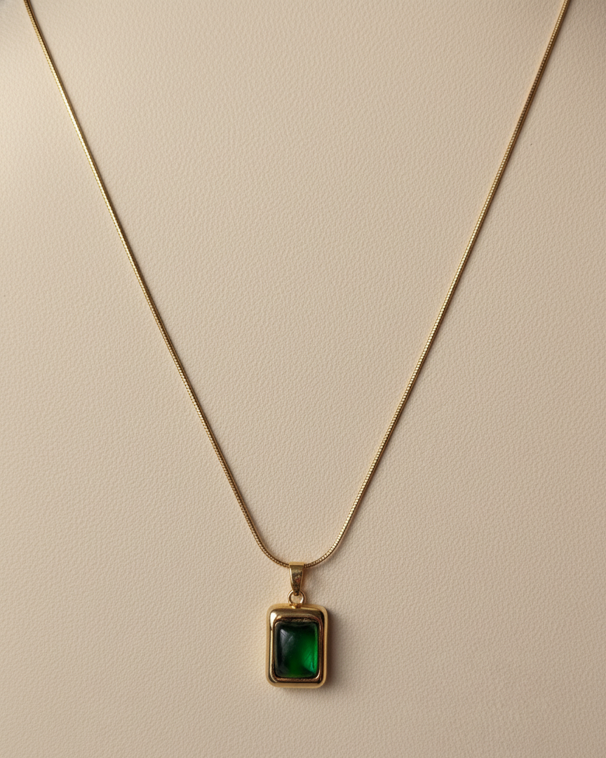Deep Emerald Necklace