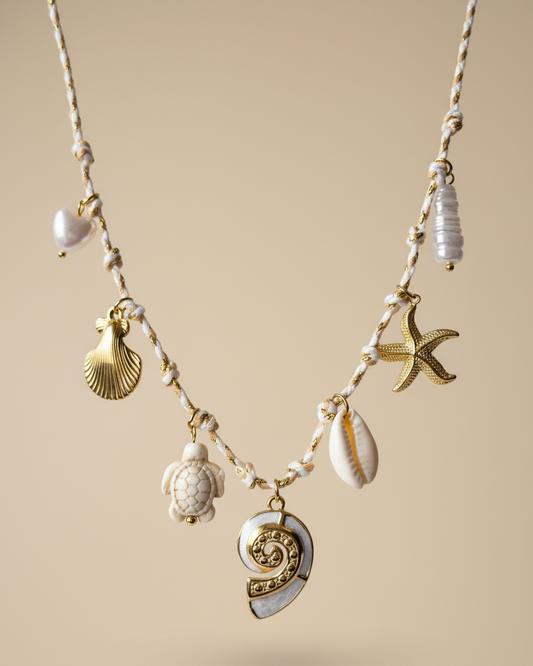 Seaside Traveler Charm Necklace
