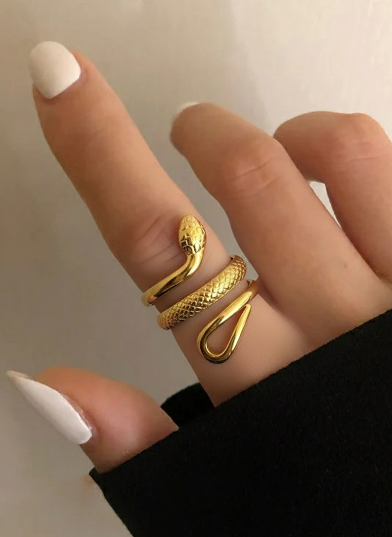 Golden Serpent Ring
