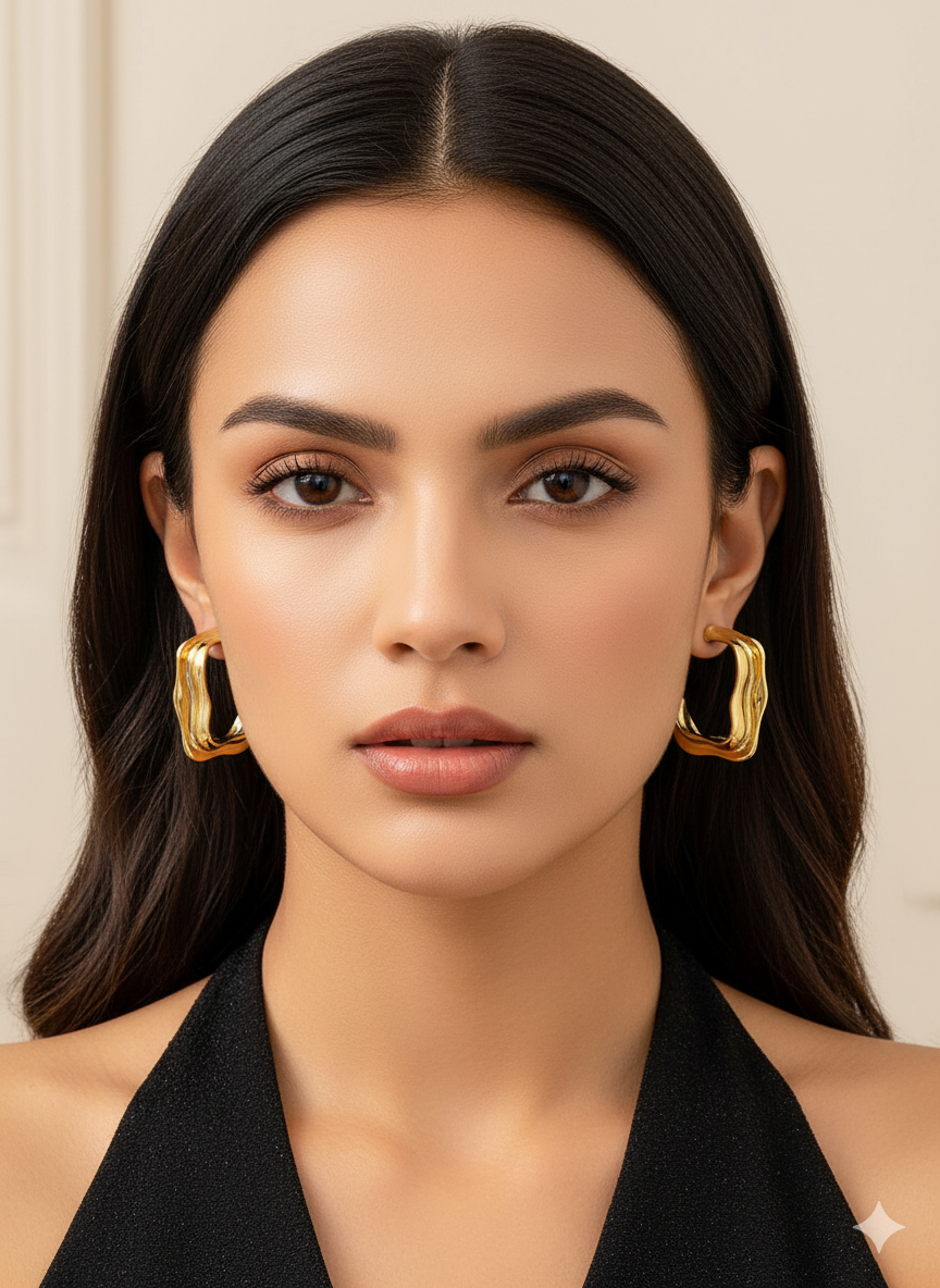 Molten Gold Hoops
