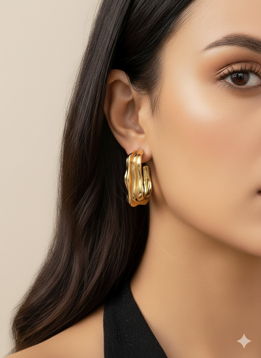 Molten Gold Hoops