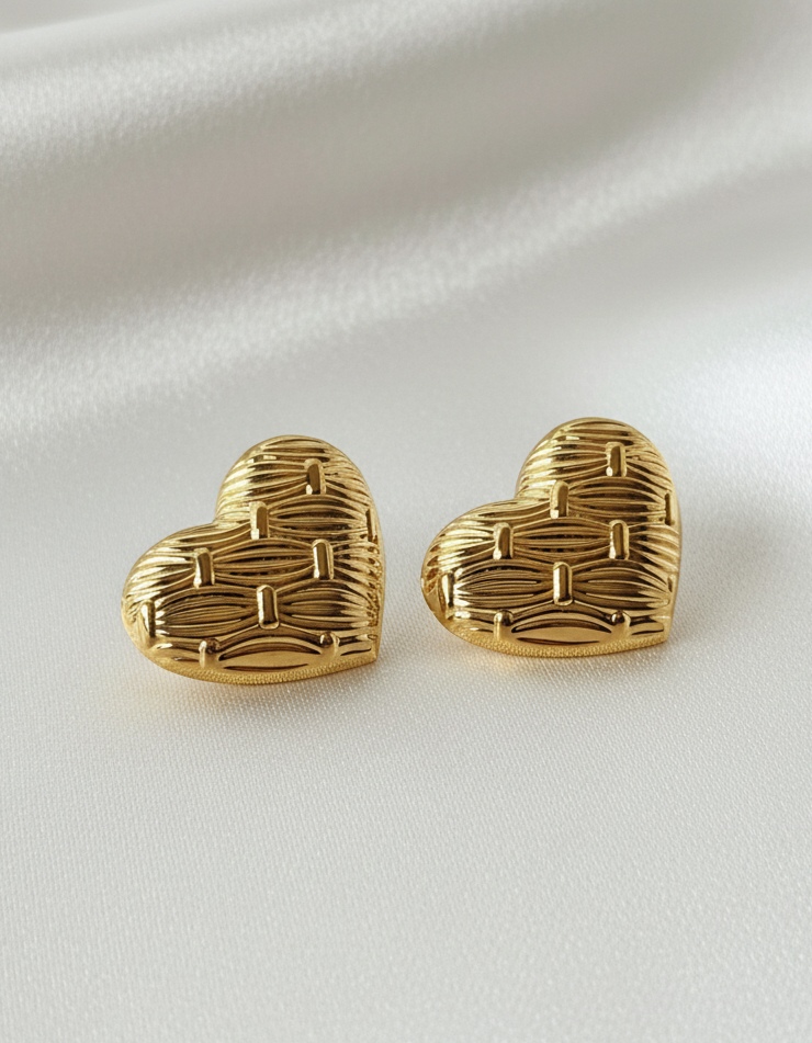 Woven Love Studs