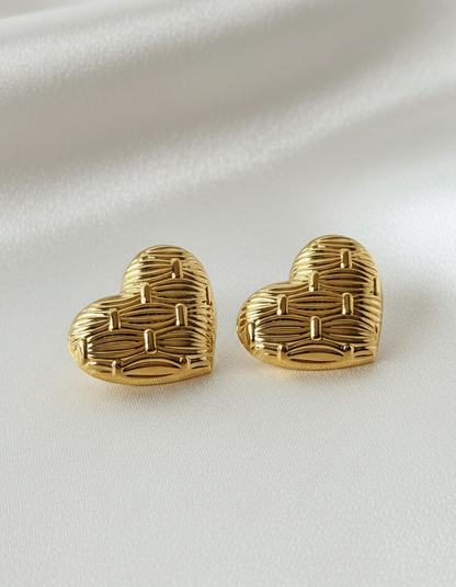 Woven Love Studs