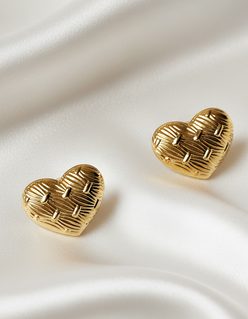 Woven Love Studs
