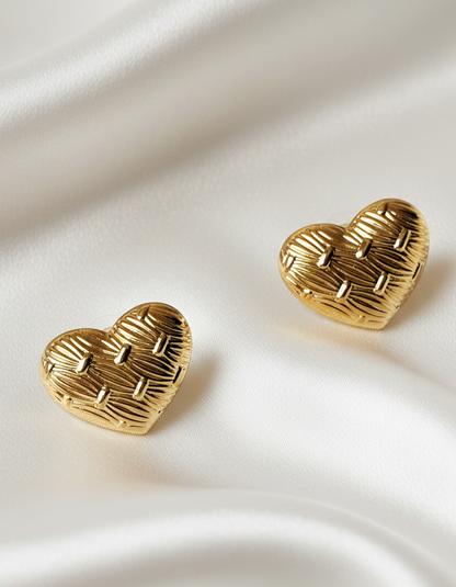 Woven Love Studs