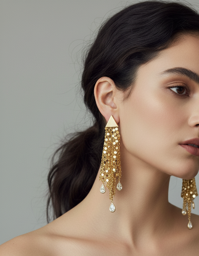 Glimmer Veil Danglers