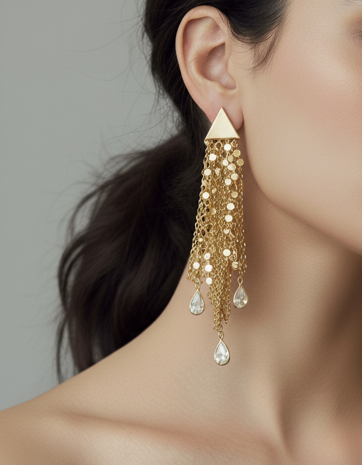 Glimmer Veil Danglers