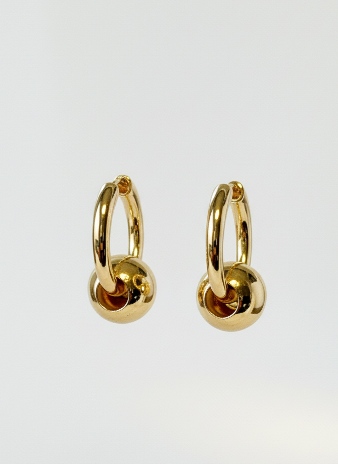 Golden Orb Hoops