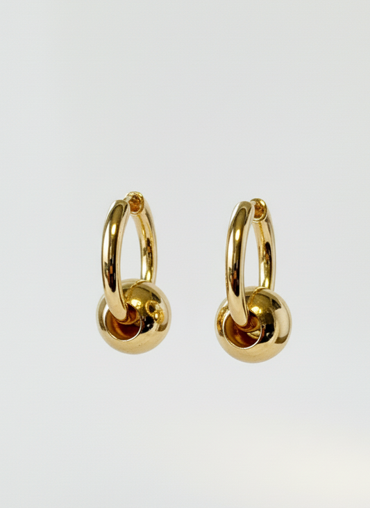 Golden Orb Hoops