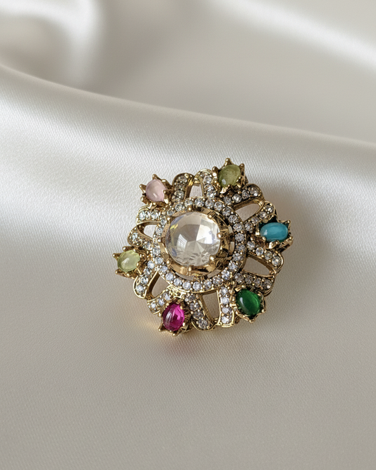 Meenakari Flowerette Studs