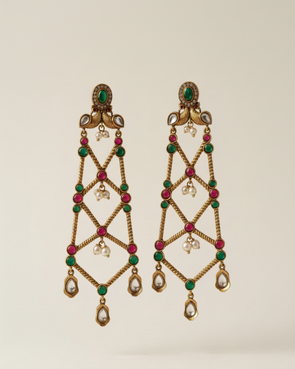 Saanjh Kundan Danglers