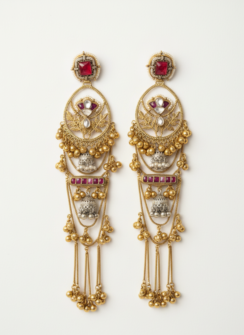 Kashmiri Cascade Danglers