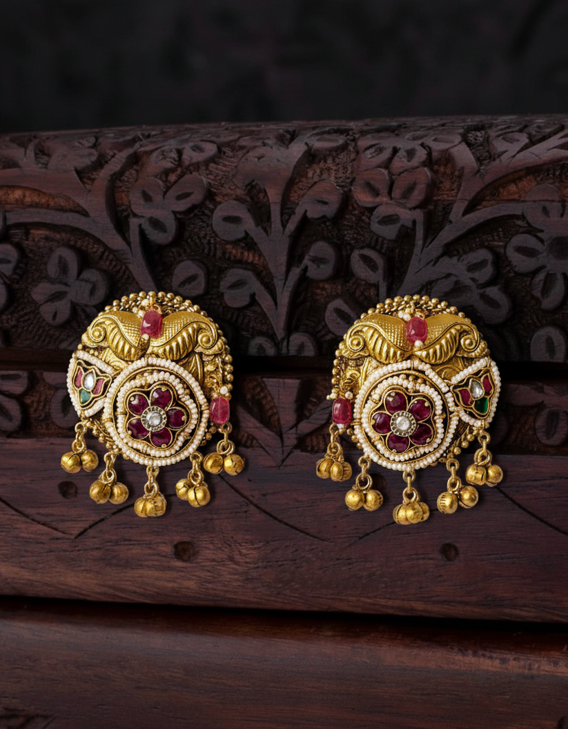 Antique Disc Earrings