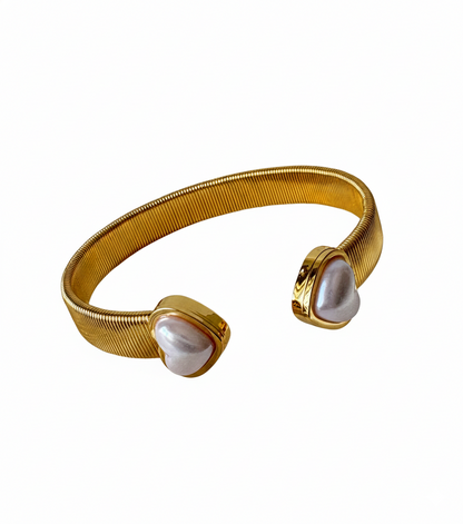 Verona Pearl Coil Bracelet