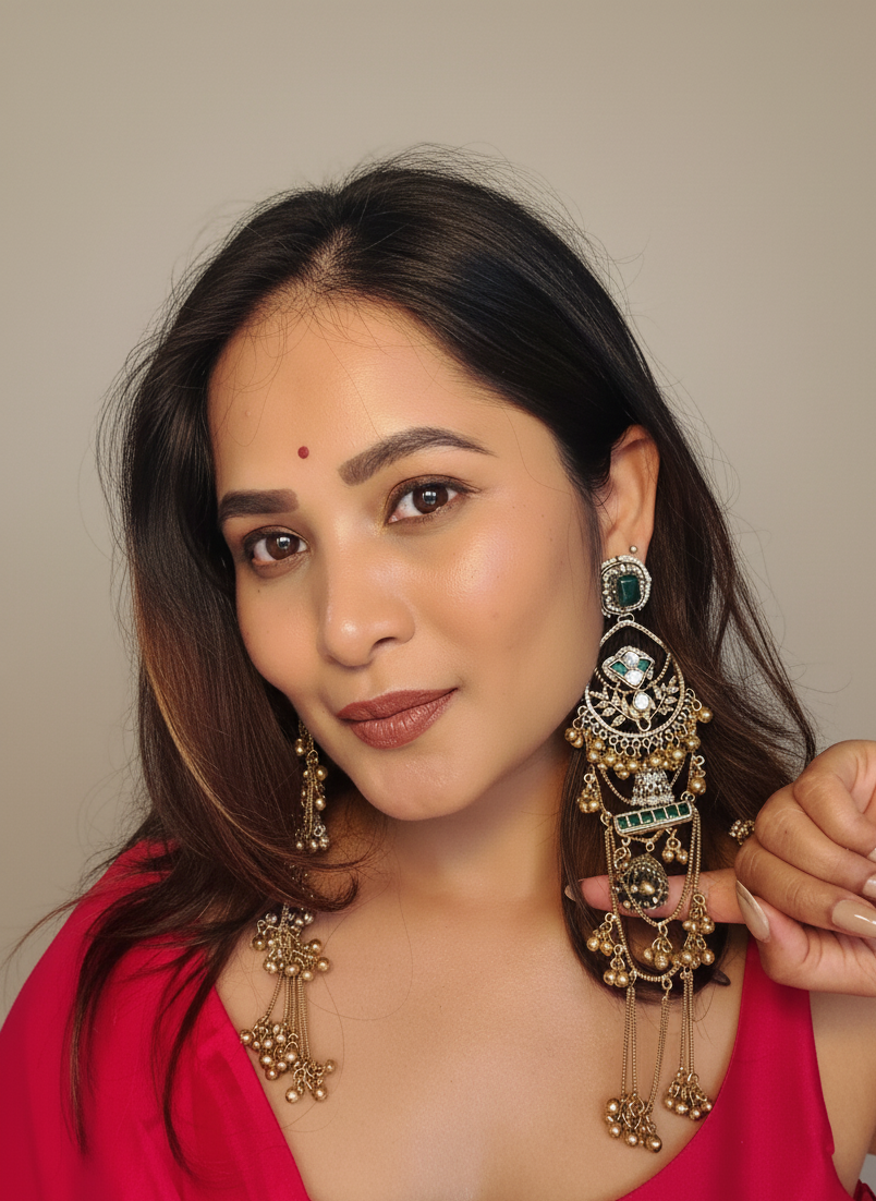 Kashmiri Cascade Danglers