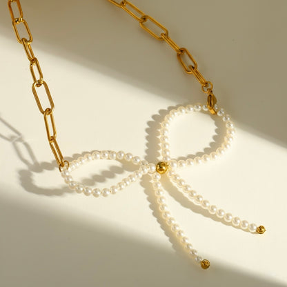 Genevieve Bow Necklace