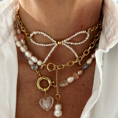 Genevieve Bow Necklace
