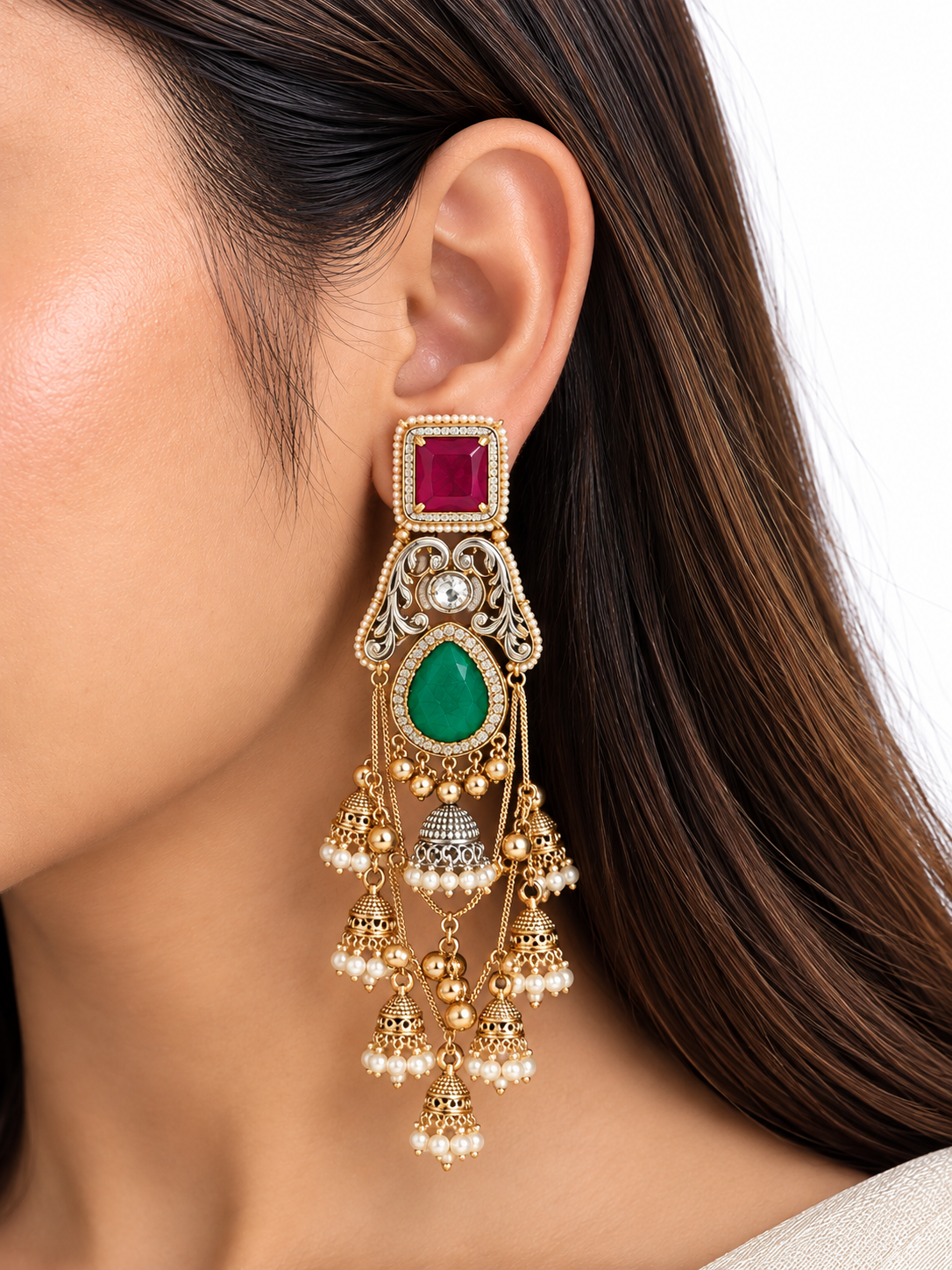 Gulnaar Kashmiri Earrings