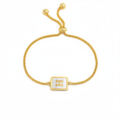 Shell Initial Bracelet (A to Z)