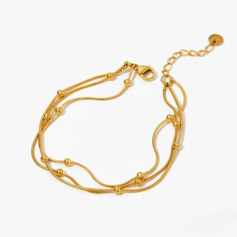 Hazel triple layer bracelet