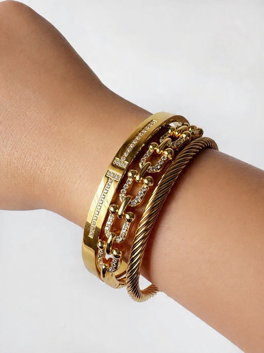 T-Bar Pavé Bracelet