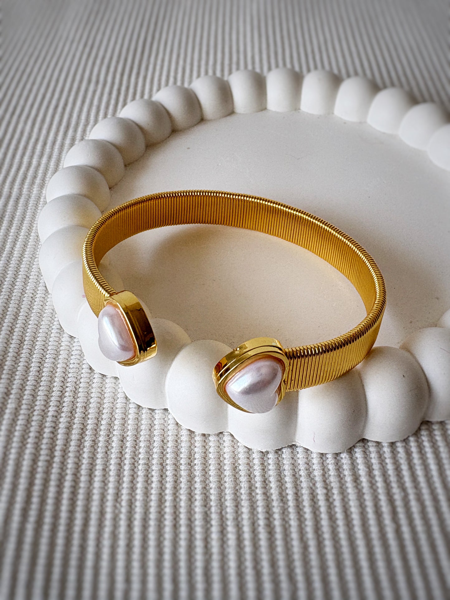 Verona Pearl Coil Bracelet