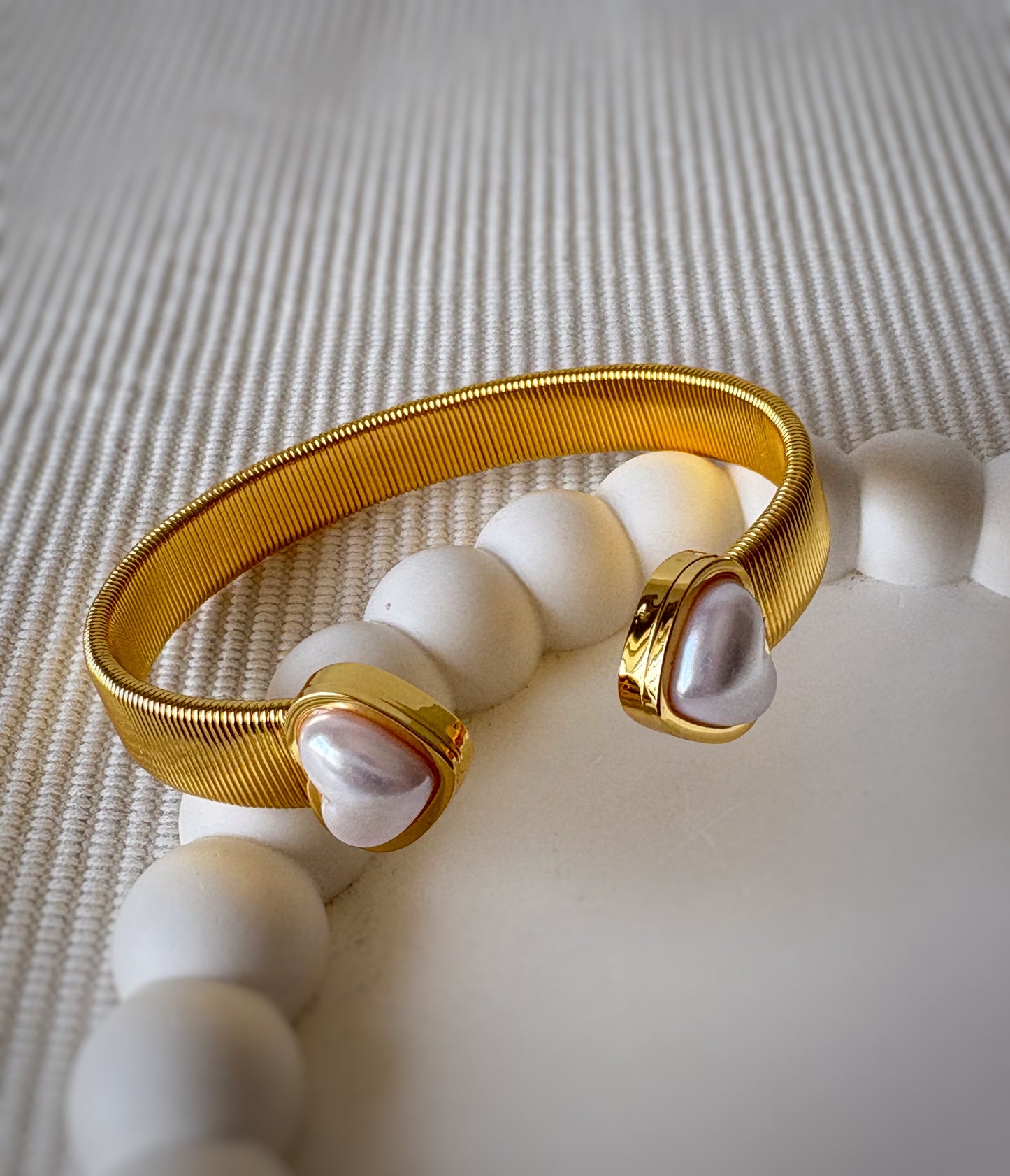 Verona Pearl Coil Bracelet