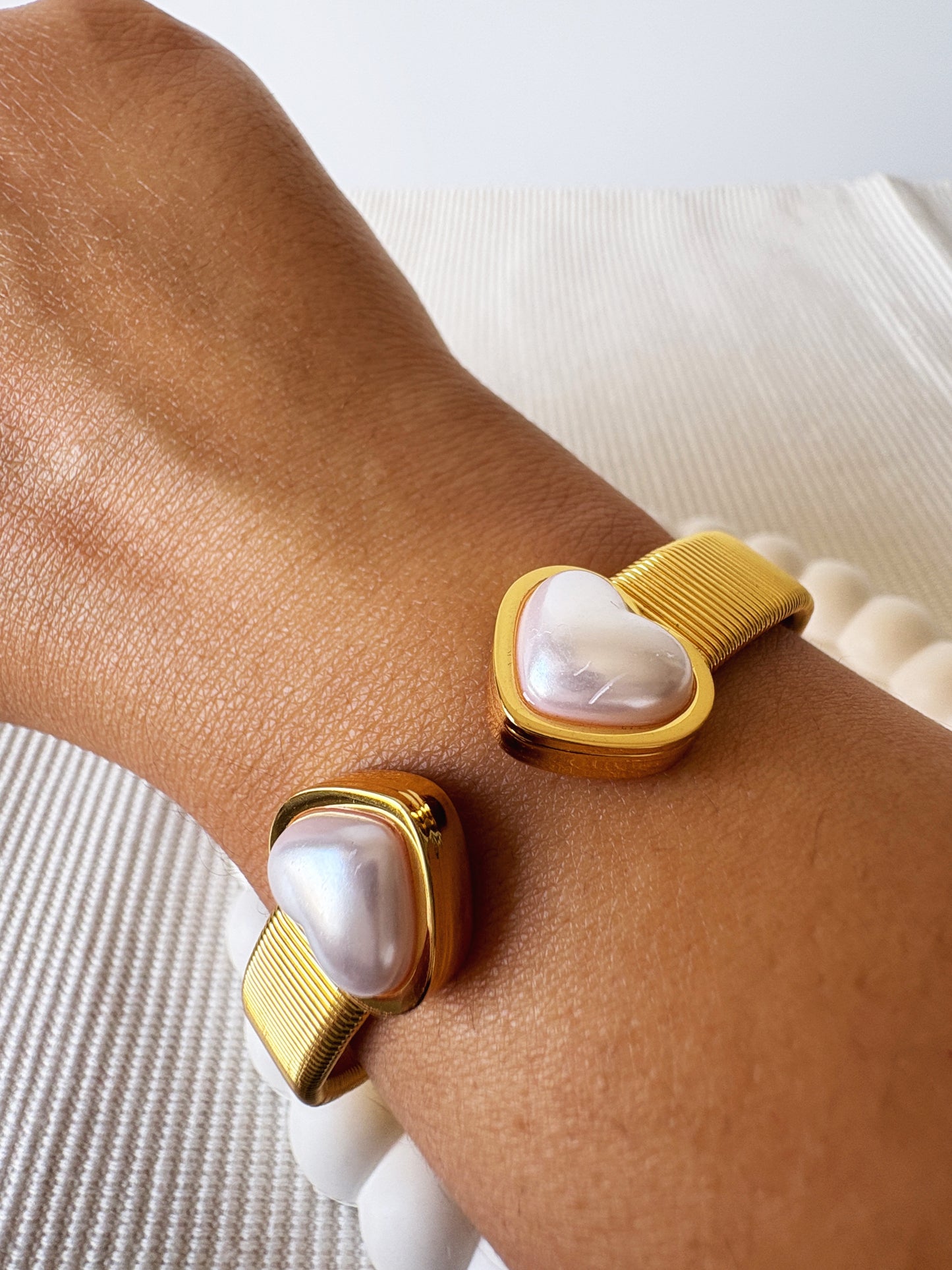 Verona Pearl Coil Bracelet