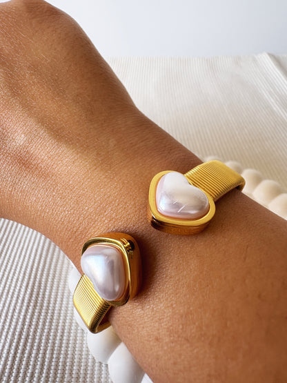 Verona Pearl Coil Bracelet