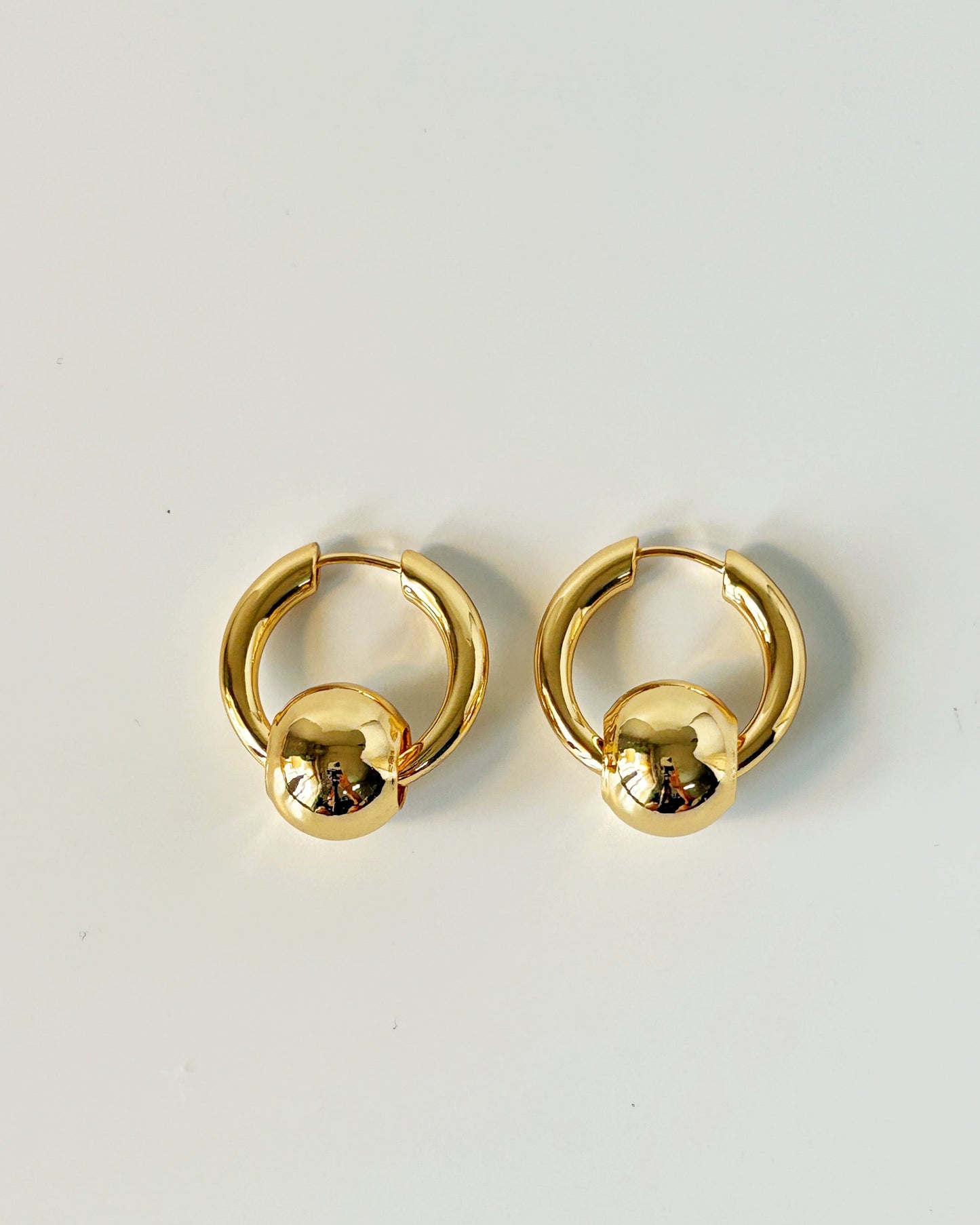 Golden Orb Hoops
