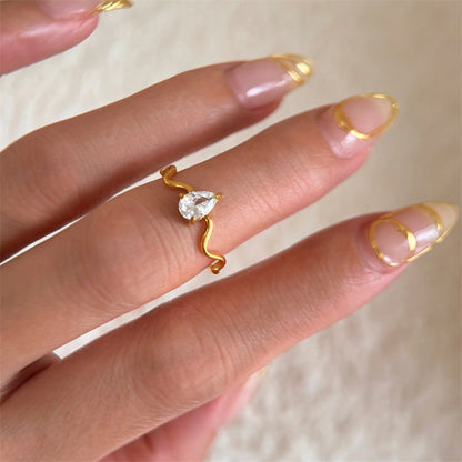 Jade Teardrop Ring