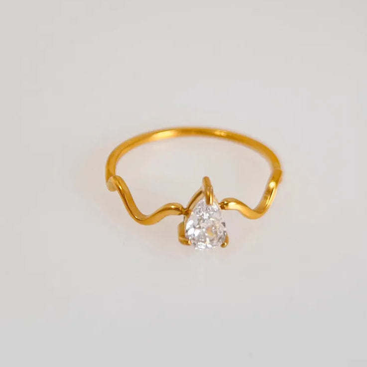 Jade Teardrop Ring
