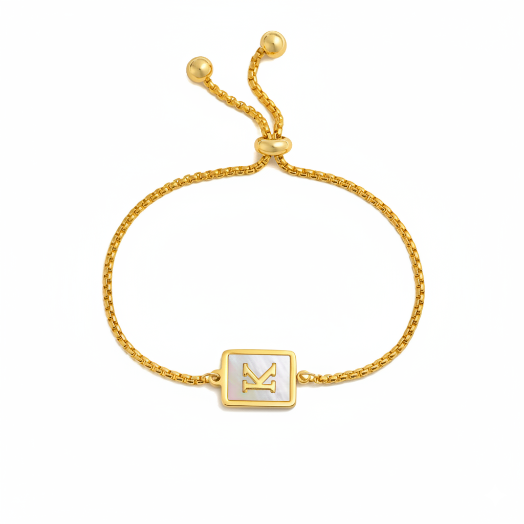 Shell Initial Bracelet