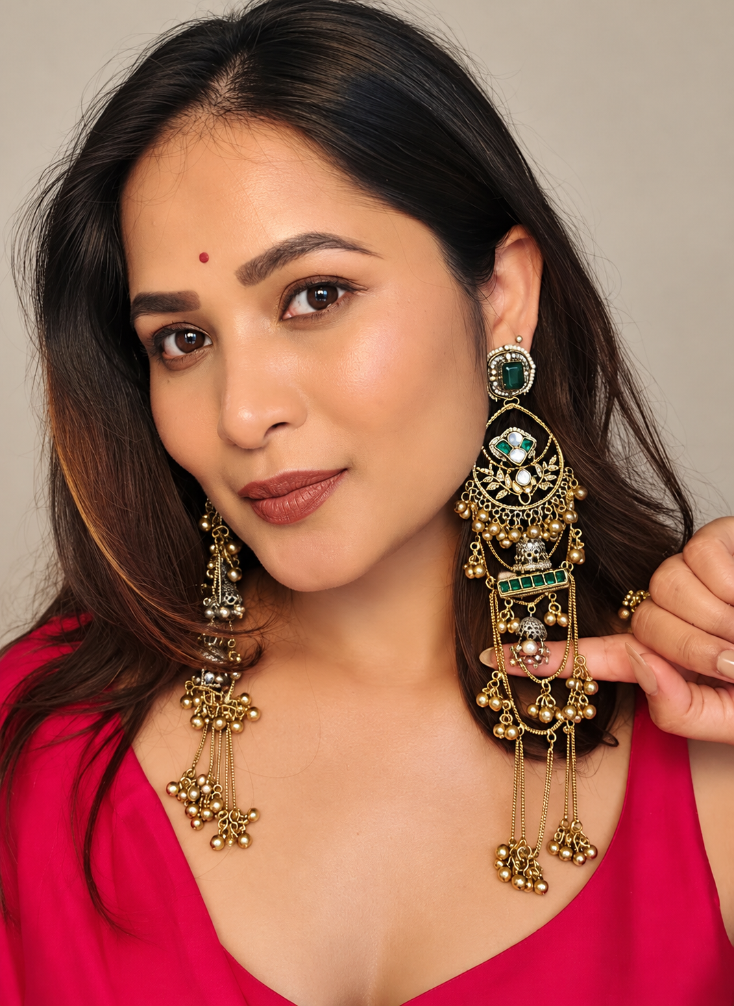 Kashmiri Cascade Danglers
