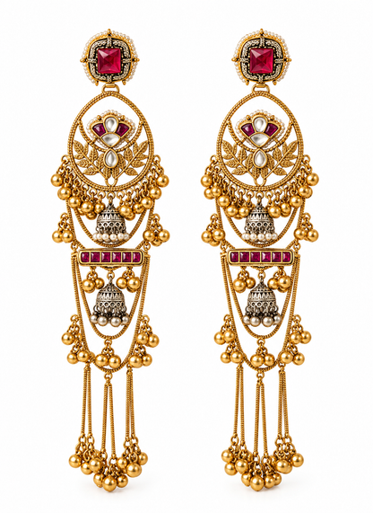 Kashmiri Cascade Danglers