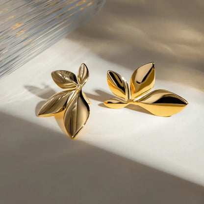 Kiesha Leaf Wing Earrings