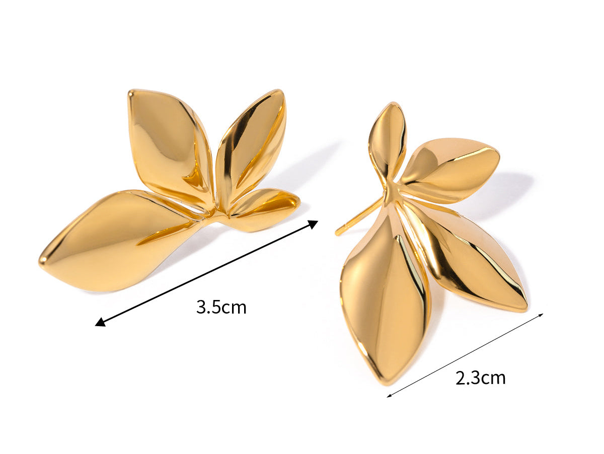 Kiesha Leaf Wing Earrings