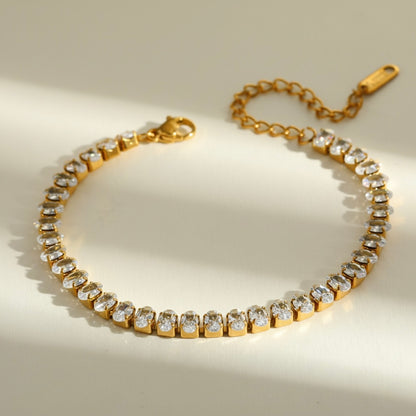 Lara Oval Tennis Bracelet