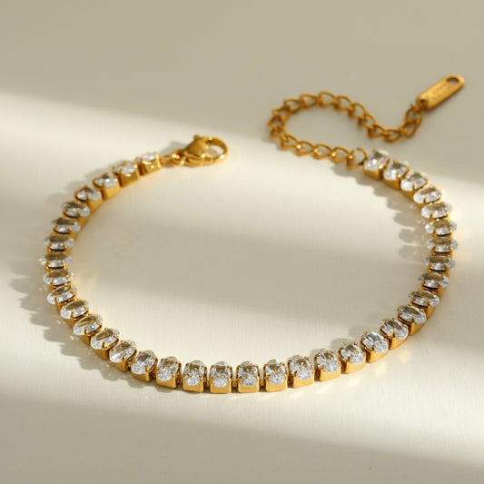 Lara Oval Tennis Bracelet