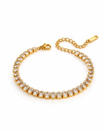 Lara Oval Tennis Bracelet