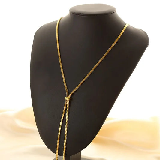 Layla Gold Lariat Necklace