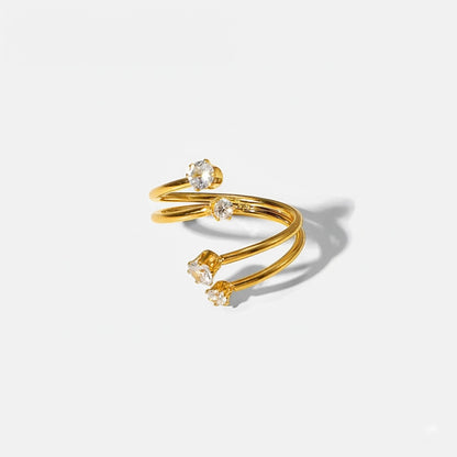 Luna Spiral Ring
