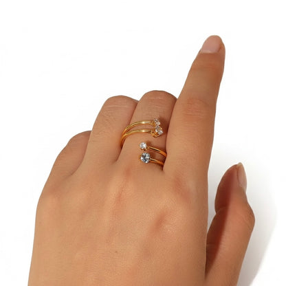Luna Spiral Ring