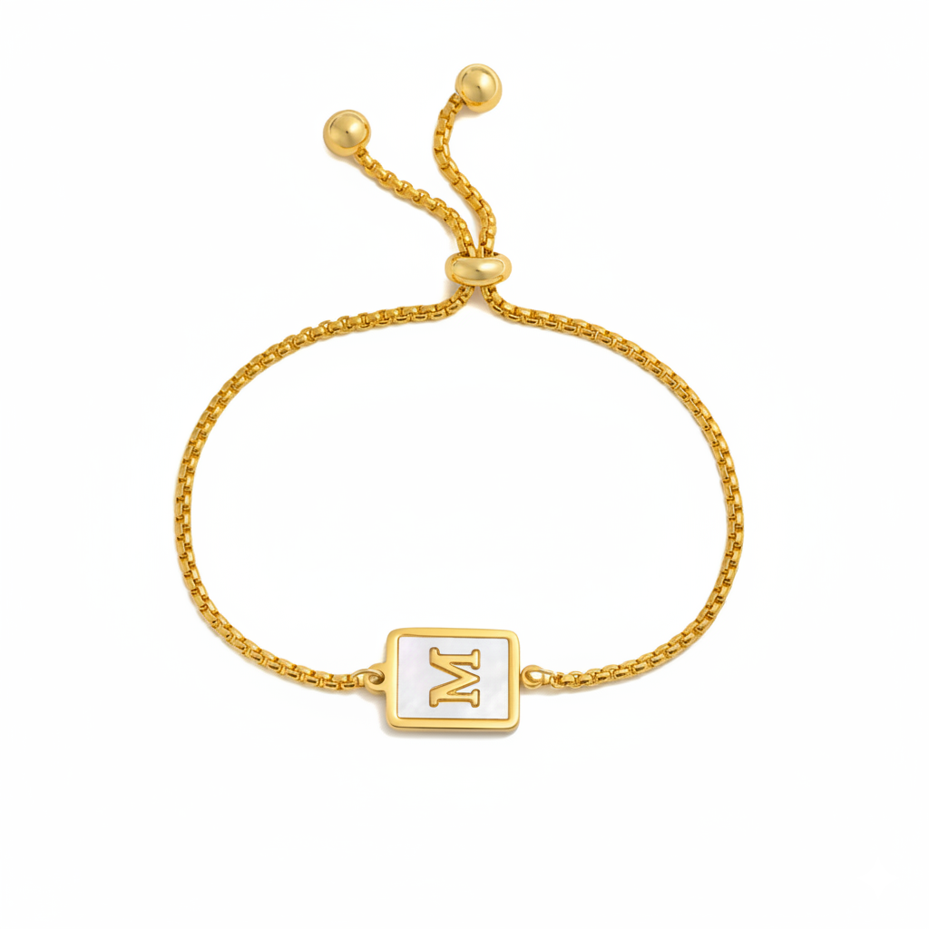 Shell Initial Bracelet