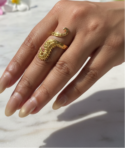 Marina Seahorse Wrap Ring