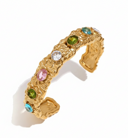 Molten Gemstone Cuff