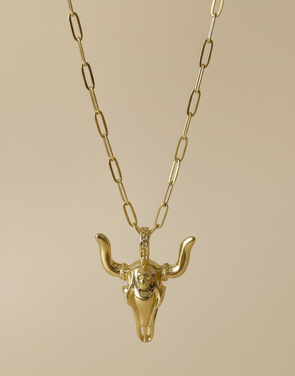 Mori Bull Pendant Necklace