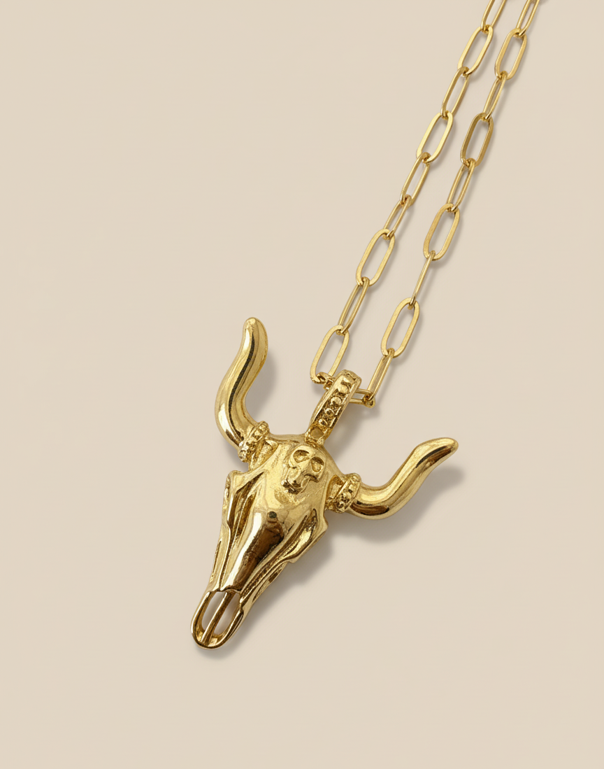 Mori Bull Pendant Necklace