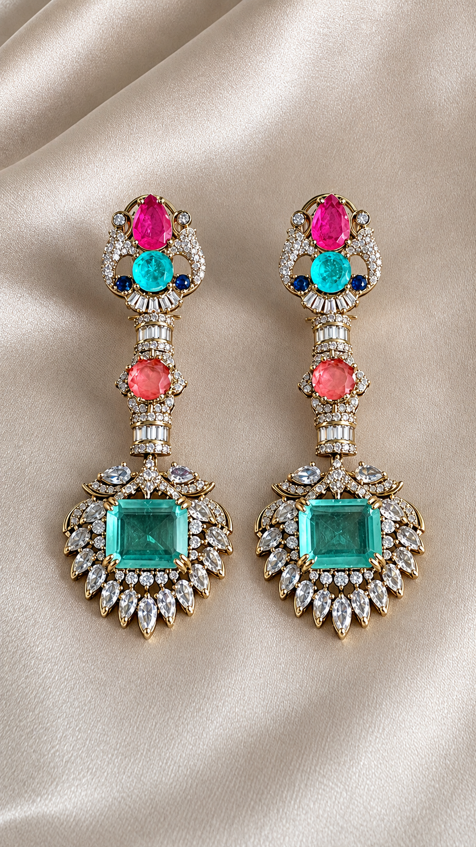 Nayantara Earrings (Mint)