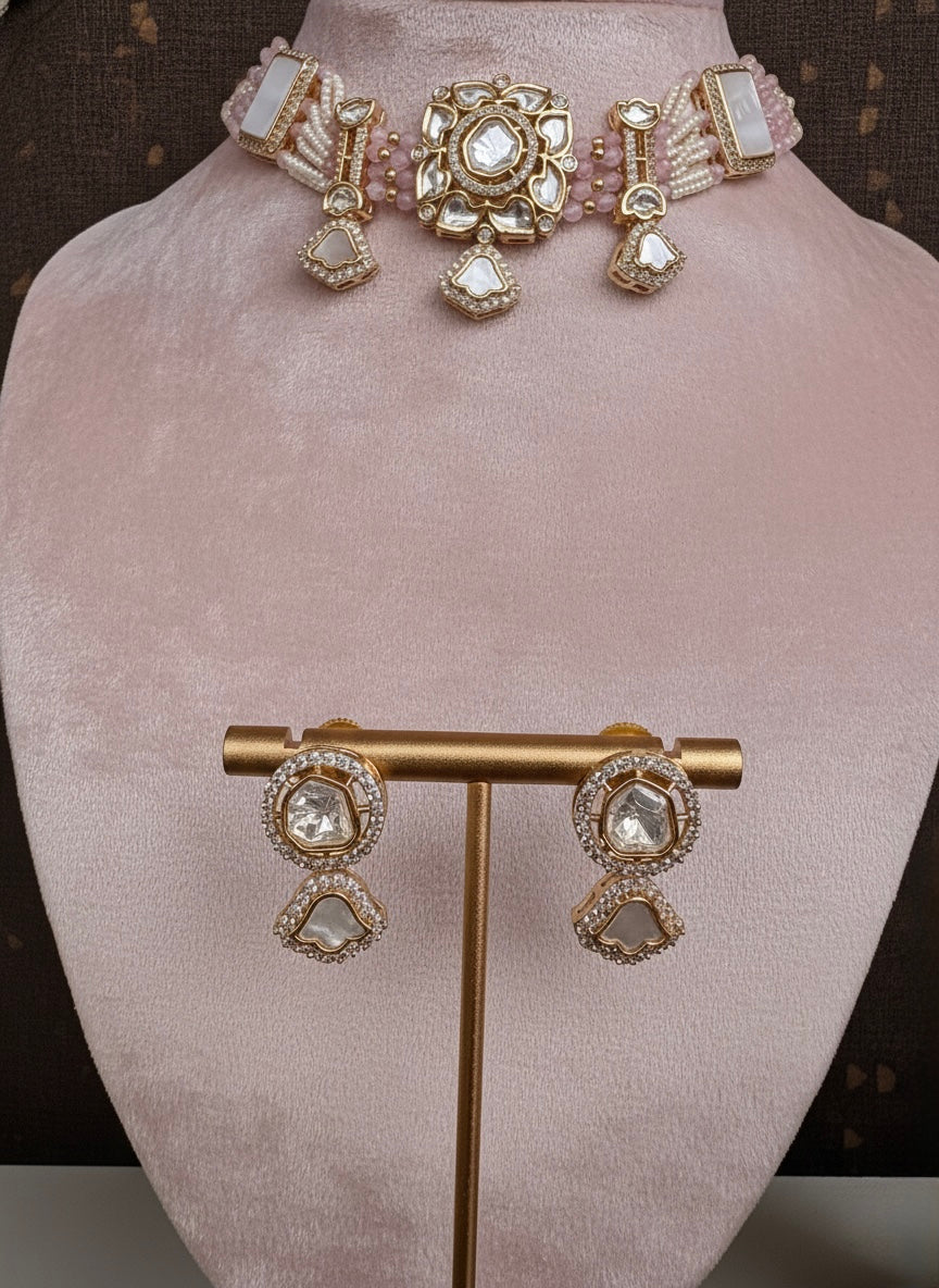 Pankhuri Blush Choker Set